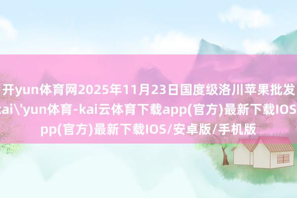 开yun体育网2025年11月23日国度级洛川苹果批发阛阓价钱行情-kai'yun体育-kai云体育下载app(官方)最新下载IOS/安卓版/手机版